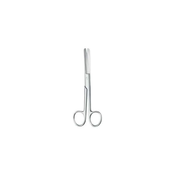 OPERATING SCISSORS, BL/BL, CVD., 18.5 CM — ножницы хирургические, изогнутые, тупой-тупой, 18,5 см