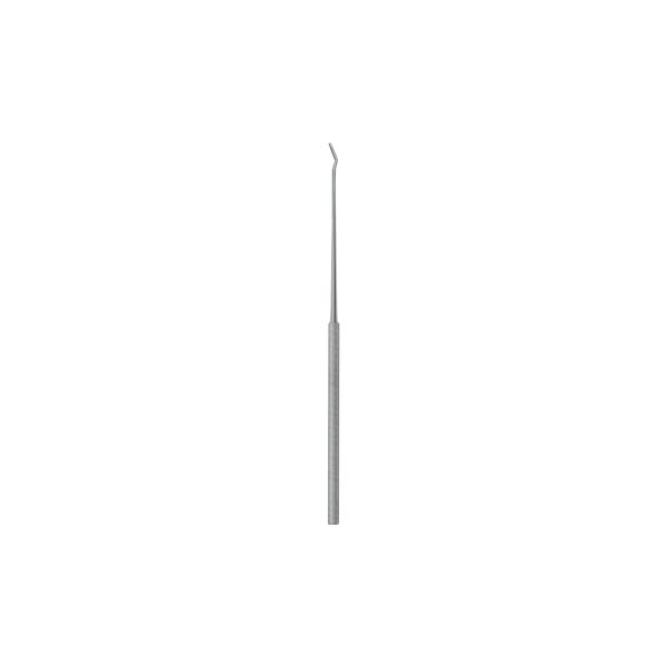 Micro raspat., Yasargil, cvd., 18.5cm — крючок однозубый, распатор, по YASARGIL, изогнутый, 18,5 см